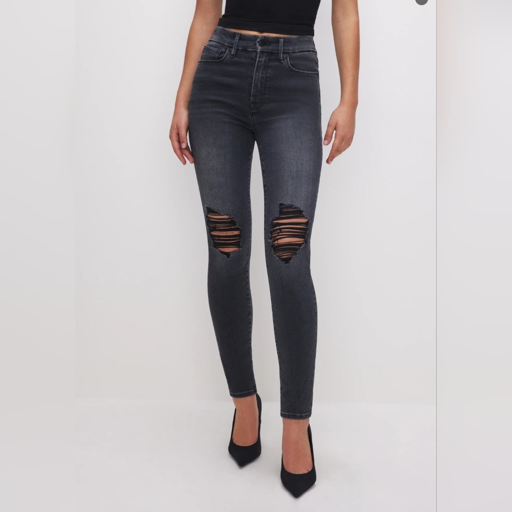 Good Ameican womens distressed jeans